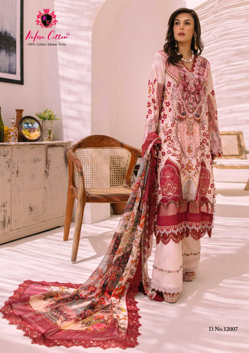 Nafisa Cotton Sahil Designer Cotton Collection Vol 12 Fancy Salwar Suits