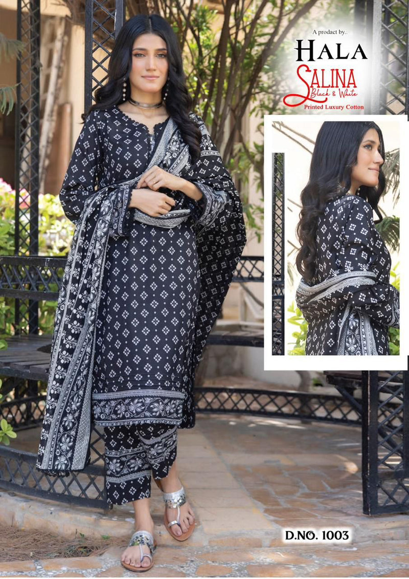 Hala Salina Printed Cambric Cotton Salwar Suits