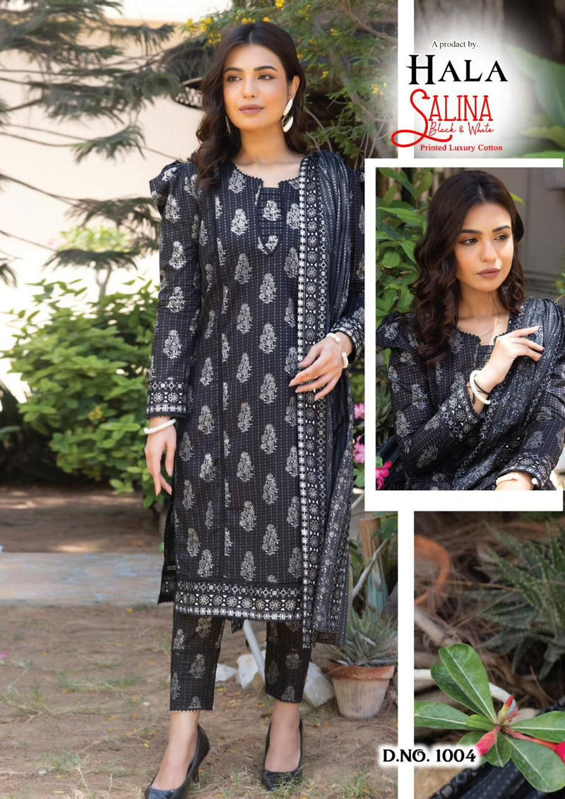 Hala Salina Printed Cambric Cotton Salwar Suits
