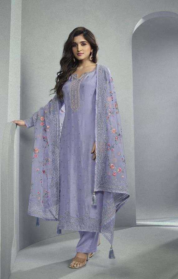 Vinay Fashion Kaseesh Samaira Embroidered Dola Jacquard Traditional Wear Suits