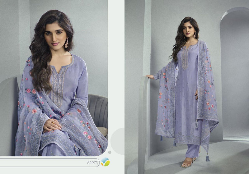 Vinay Fashion Kaseesh Samaira Embroidered Dola Jacquard Traditional Wear Suits