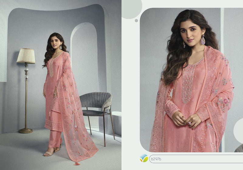 Vinay Fashion Kaseesh Samaira Embroidered Dola Jacquard Traditional Wear Suits
