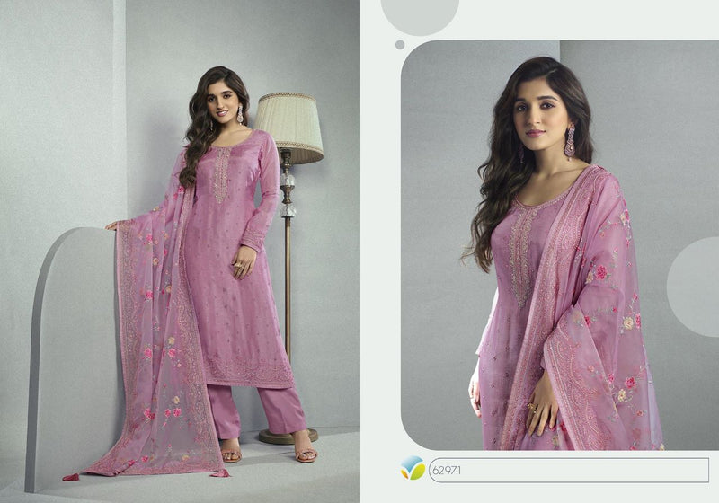 Vinay Fashion Kaseesh Samaira Embroidered Dola Jacquard Traditional Wear Suits