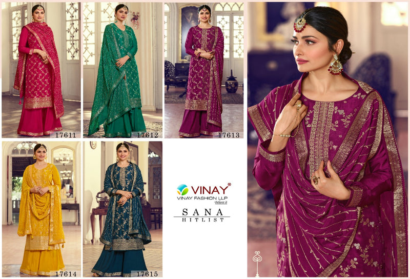 Vinay Fashion Kaseesh Sana Hitlist Dola Jacquard Designer Suits