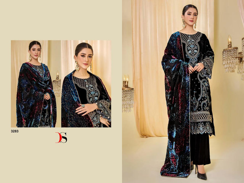 Deepsy Suits Sana Safinaz Velvet With Heavy Embroidery Designer Pakistani Suits