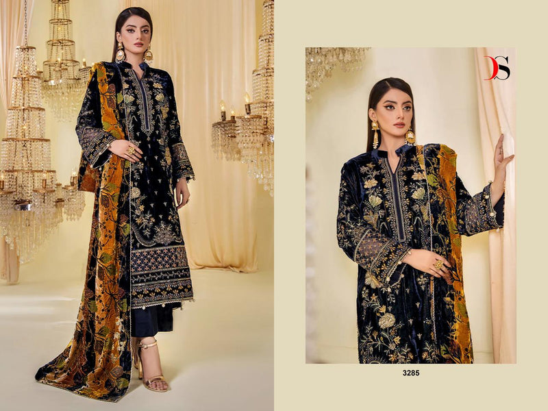 Deepsy Suits Sana Safinaz Velvet With Heavy Embroidery Designer Pakistani Suits