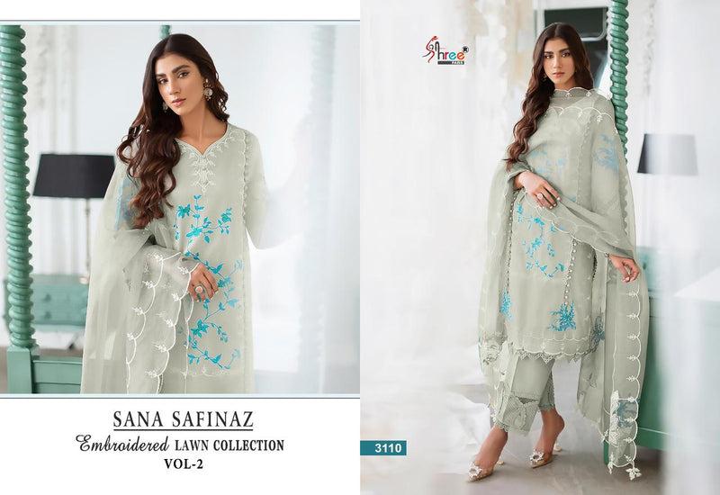 Shree Fabs Sana Safinaz Embroidered Lawn Collection Vol 2 Lawn Cotton Embrodery Designer Suits