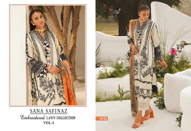 Shree Fabs Sana Safinaz Embroidered Lawn Collection Vol 2 Lawn Cotton Embrodery Designer Suits