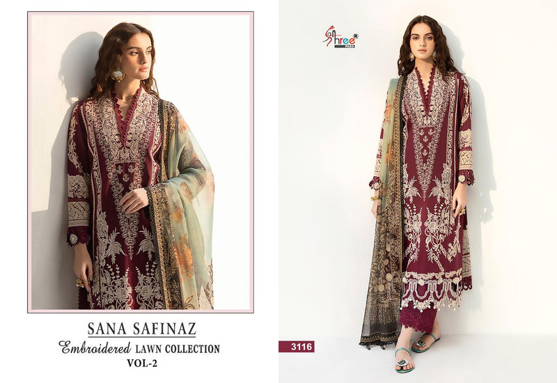 Shree Fabs Sana Safinaz Embroidered Lawn Collection Vol 2 Lawn Cotton Embrodery Designer Suits
