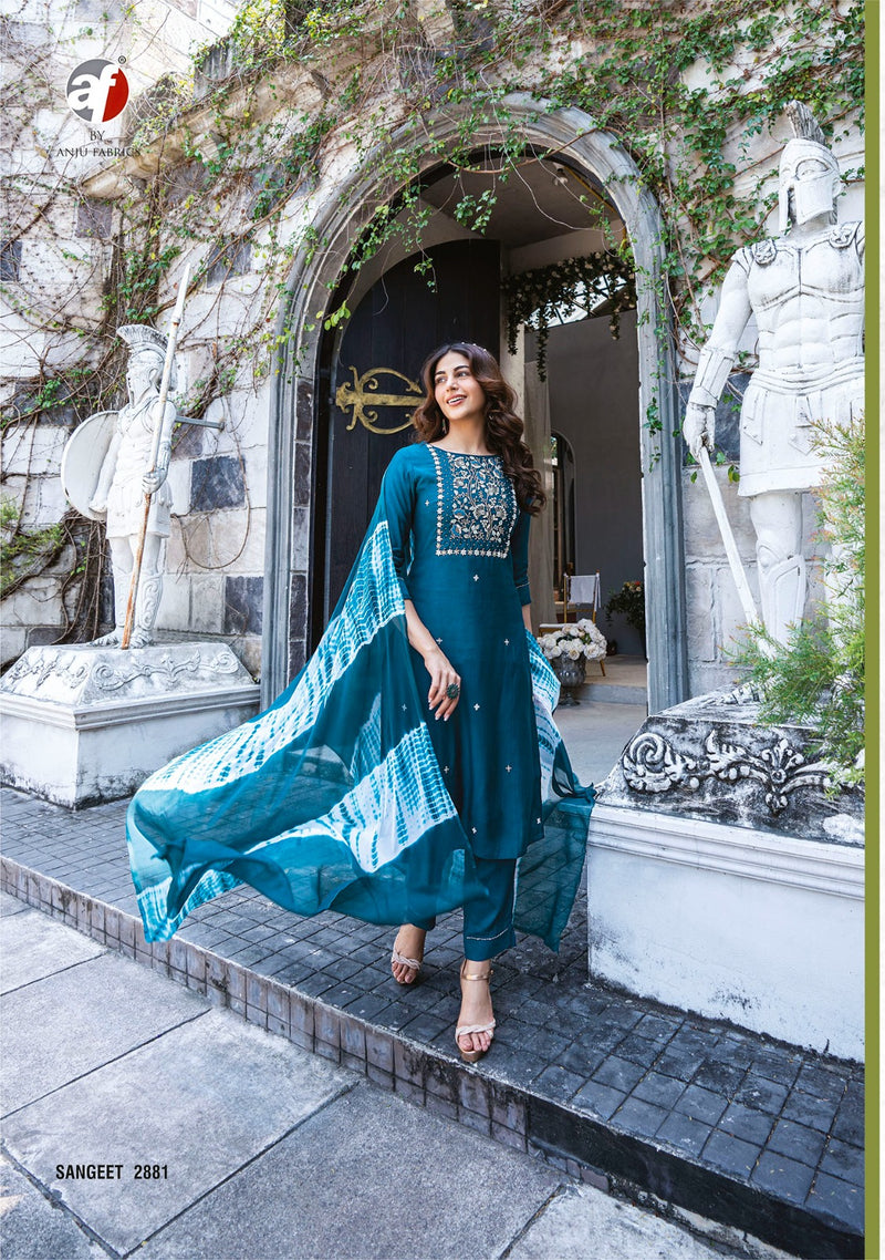 Anju Fabrics Sangeet Vol 3 Viscose Fancy Hand Work Designer Party Wear Kurti