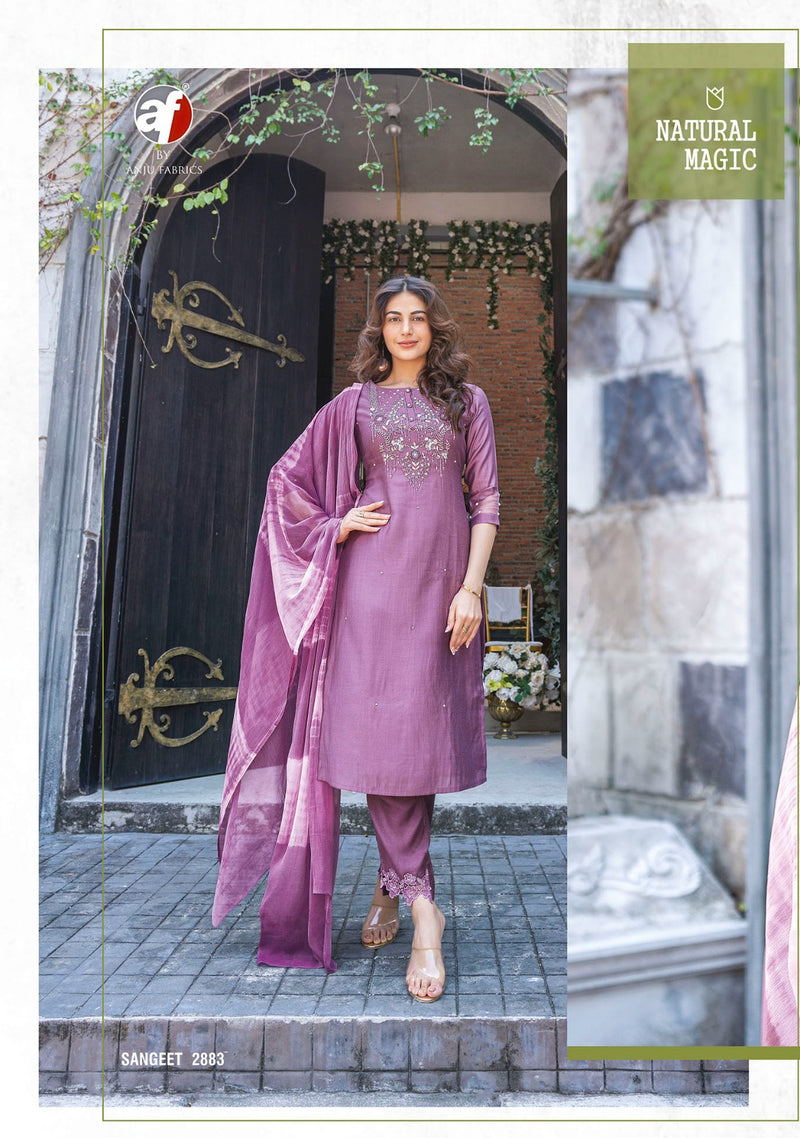 Anju Fabrics Sangeet Vol 3 Viscose Fancy Hand Work Designer Party Wear Kurti