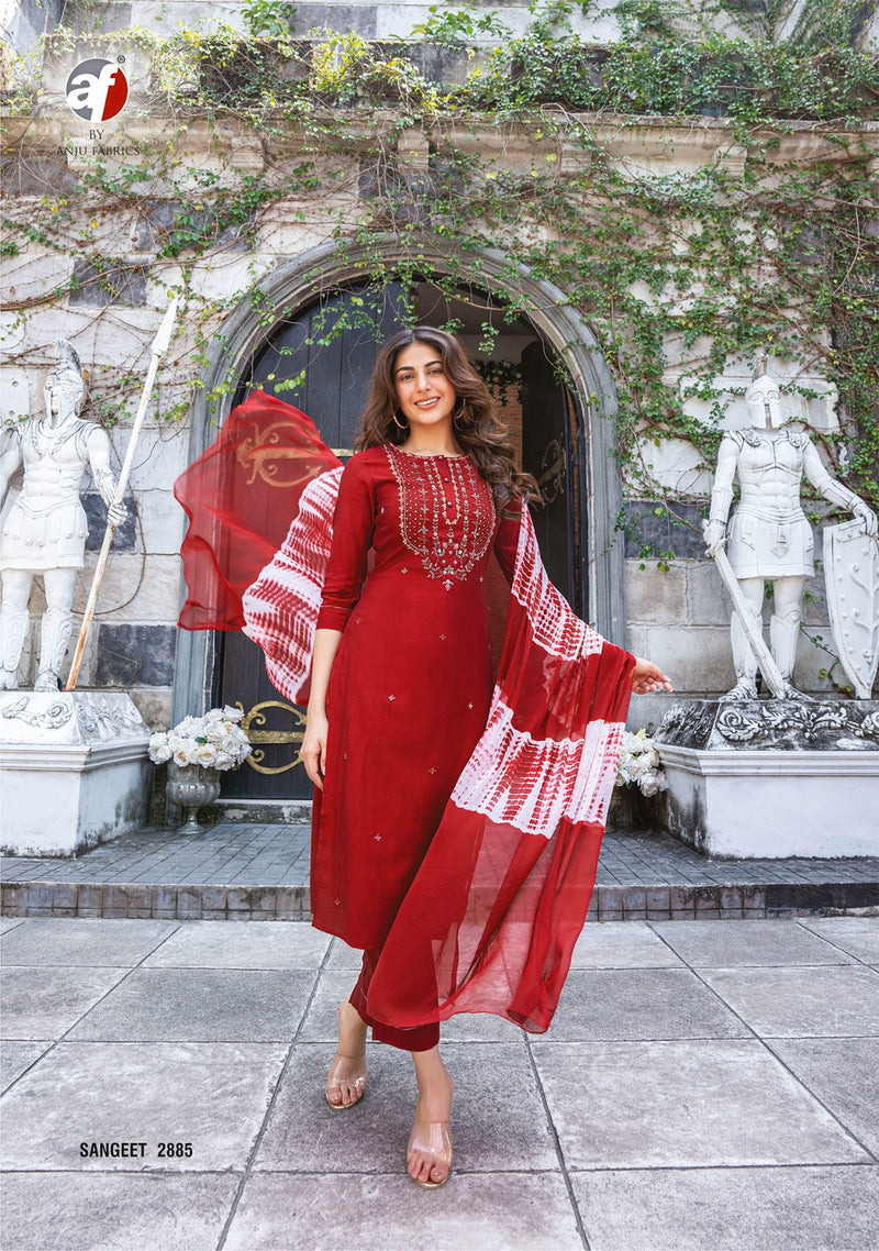 Anju Fabrics Sangeet Vol 3 Viscose Fancy Hand Work Designer Party Wear Kurti
