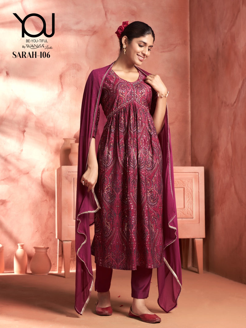 Wanna Sarah Modal Printed Alia Cut Designer Kurti Collection