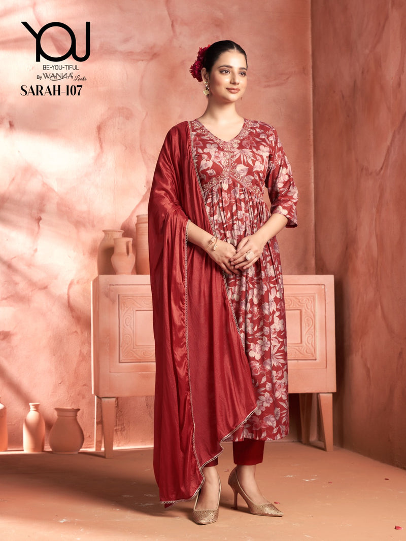 Wanna Sarah Modal Printed Alia Cut Designer Kurti Collection