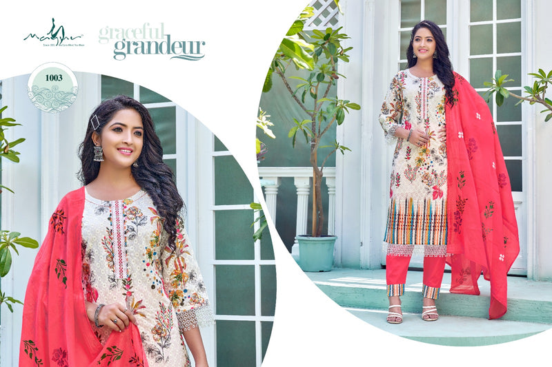 Mayur Sassy Cotton Digital Print With Sequence Designer Kurti With Pant & Dupatta