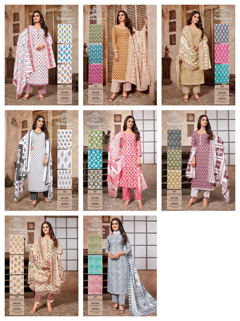 Skt Suits Saawariya Cotton Digital Style Print Salwar Suits