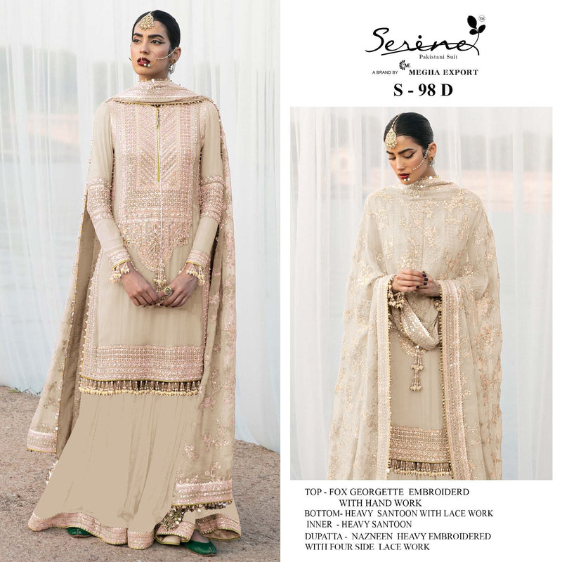 Serine S 98 Fox Georgette With Heavy Embroidered Pakistani Suits