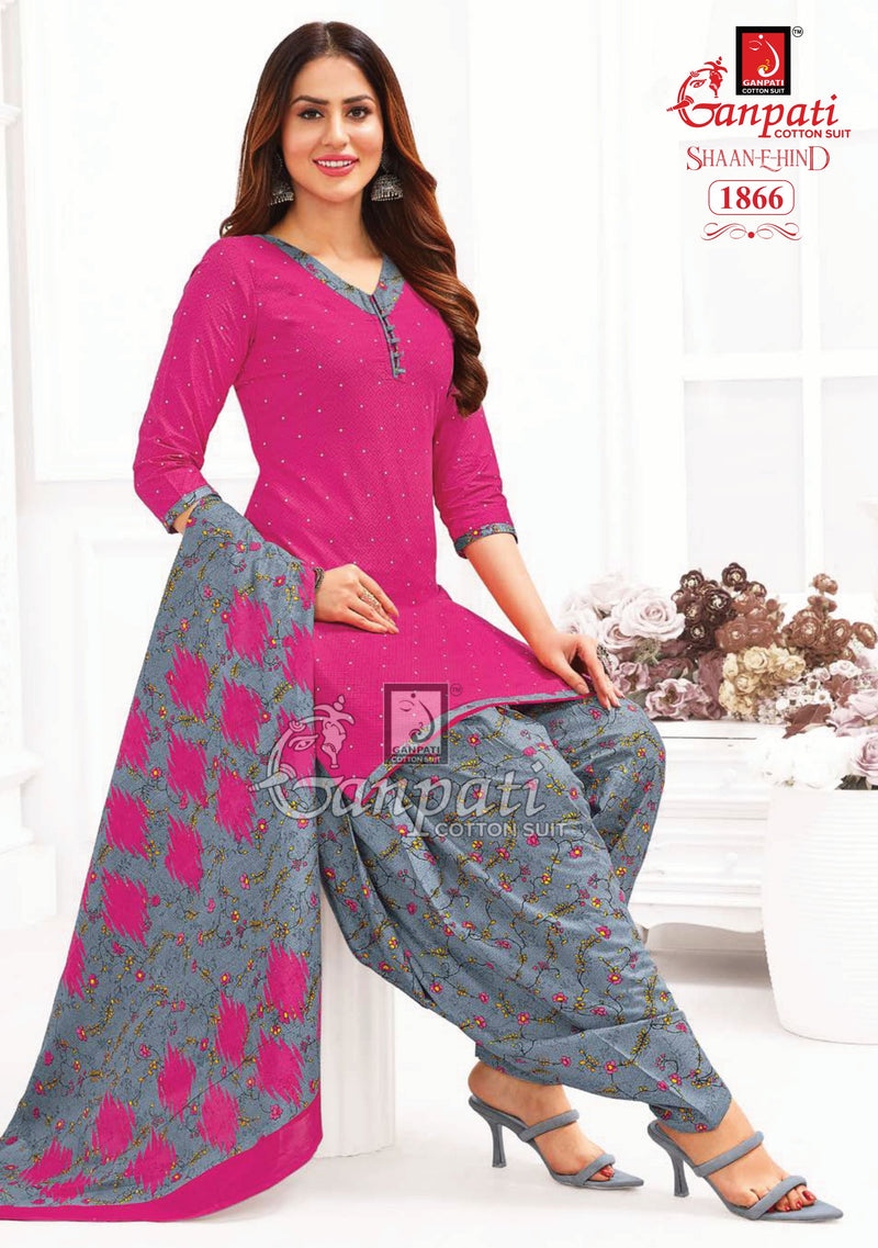 Ganpati Shaan E Hind Vol 7 Cotton Printed Unstitch Salwar Suits