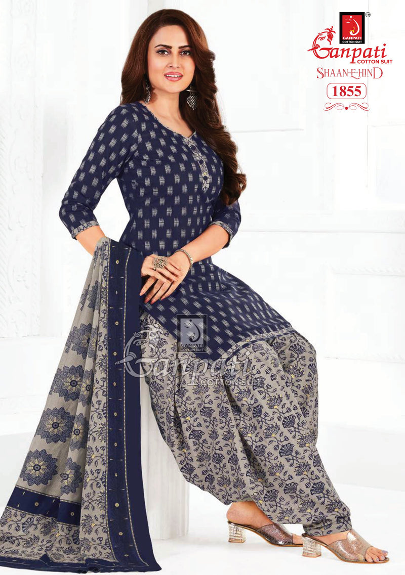 Ganpati Shaan E Hind Vol 7 Cotton Printed Unstitch Salwar Suits