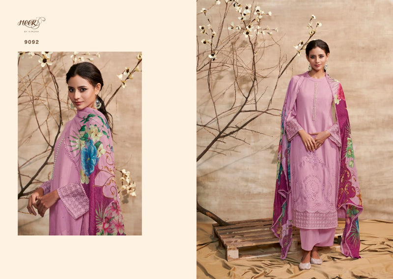 Kimora Fashion Shabiba Satin Cotton Fancy Embroidery Designer Suits