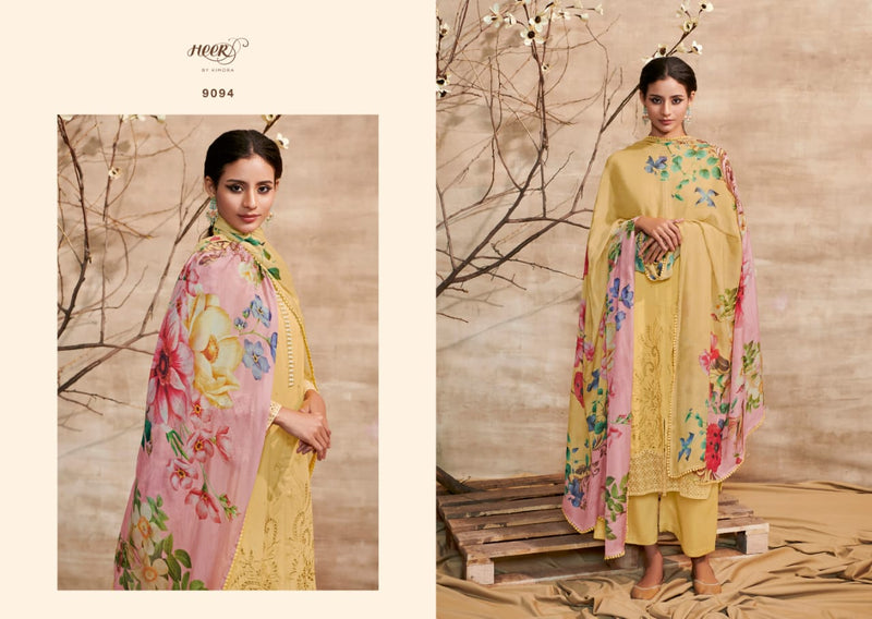 Kimora Fashion Shabiba Satin Cotton Fancy Embroidery Designer Suits