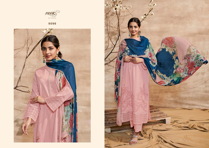 Kimora Fashion Shabiba Satin Cotton Fancy Embroidery Designer Suits