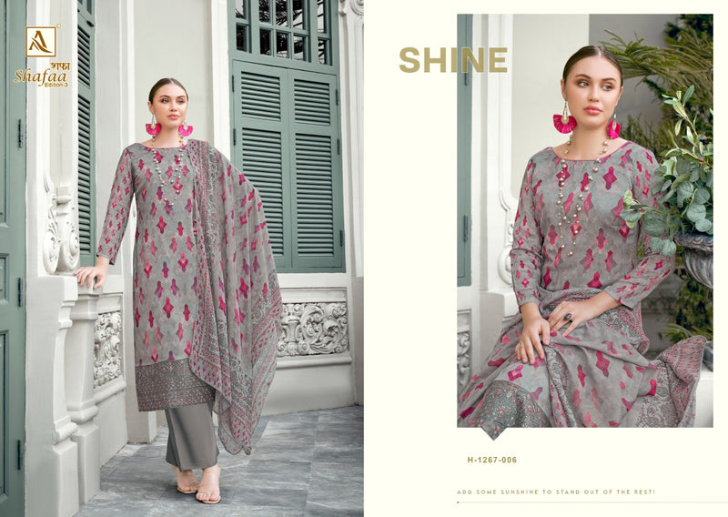 Alok Suits Shafaa Vol 3 Jam Cotton Digital Prints With Fancy Work Suits