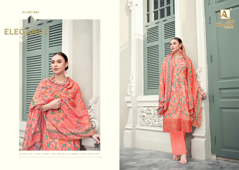 Alok Suits Shafaa Vol 3 Jam Cotton Digital Prints With Fancy Work Suits