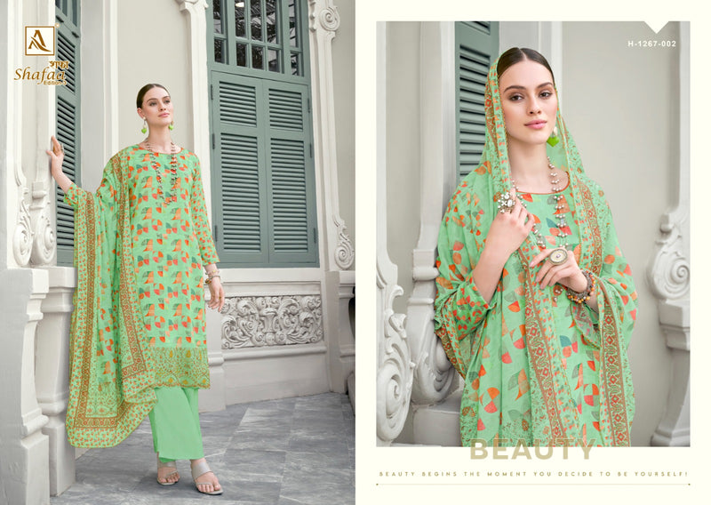 Alok Suits Shafaa Vol 3 Jam Cotton Digital Prints With Fancy Work Suits
