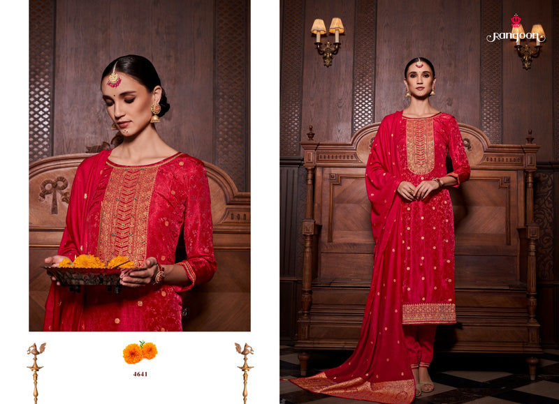 Rangoon Shagun Jacquard With Khatli Work Readymade Suit Collection