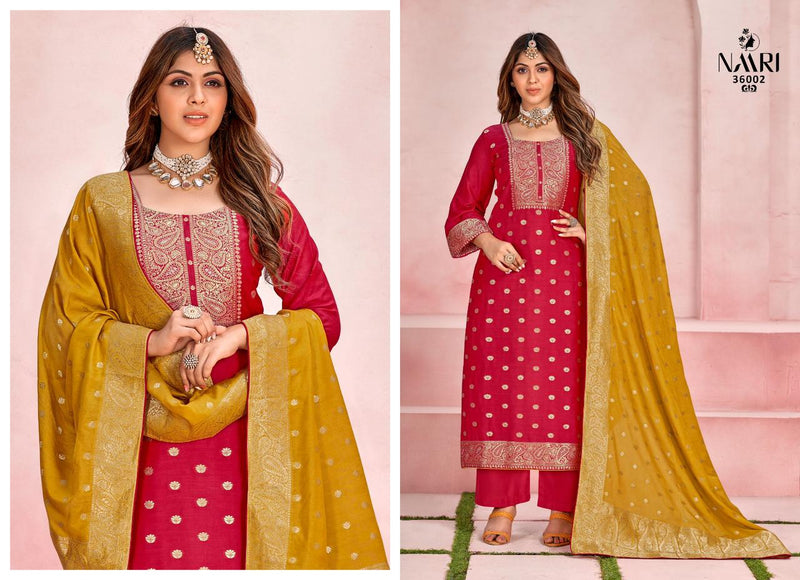 Naari Suhagan Vol 2 Jacquard With Swarovski Diamond Work Heavy Suits