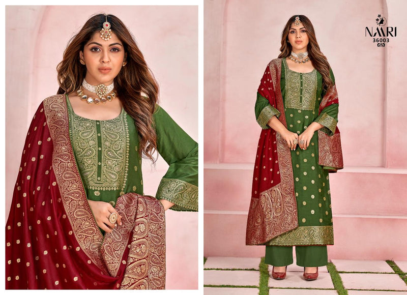 Naari Suhagan Vol 2 Jacquard With Swarovski Diamond Work Heavy Suits