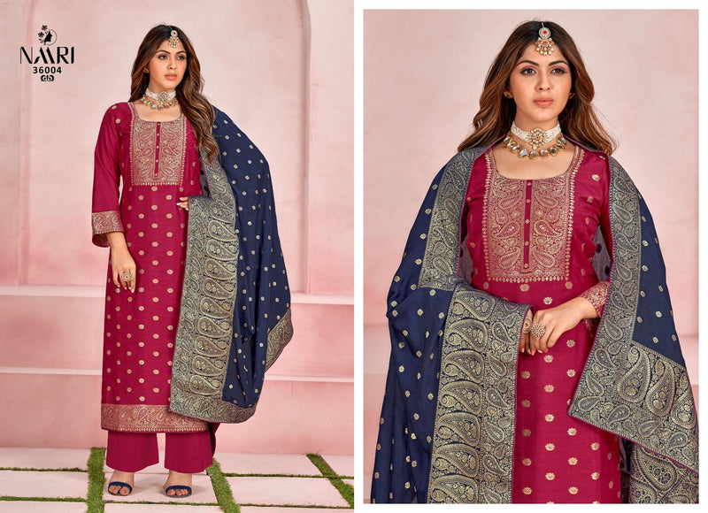 Naari Suhagan Vol 2 Jacquard With Swarovski Diamond Work Heavy Suits