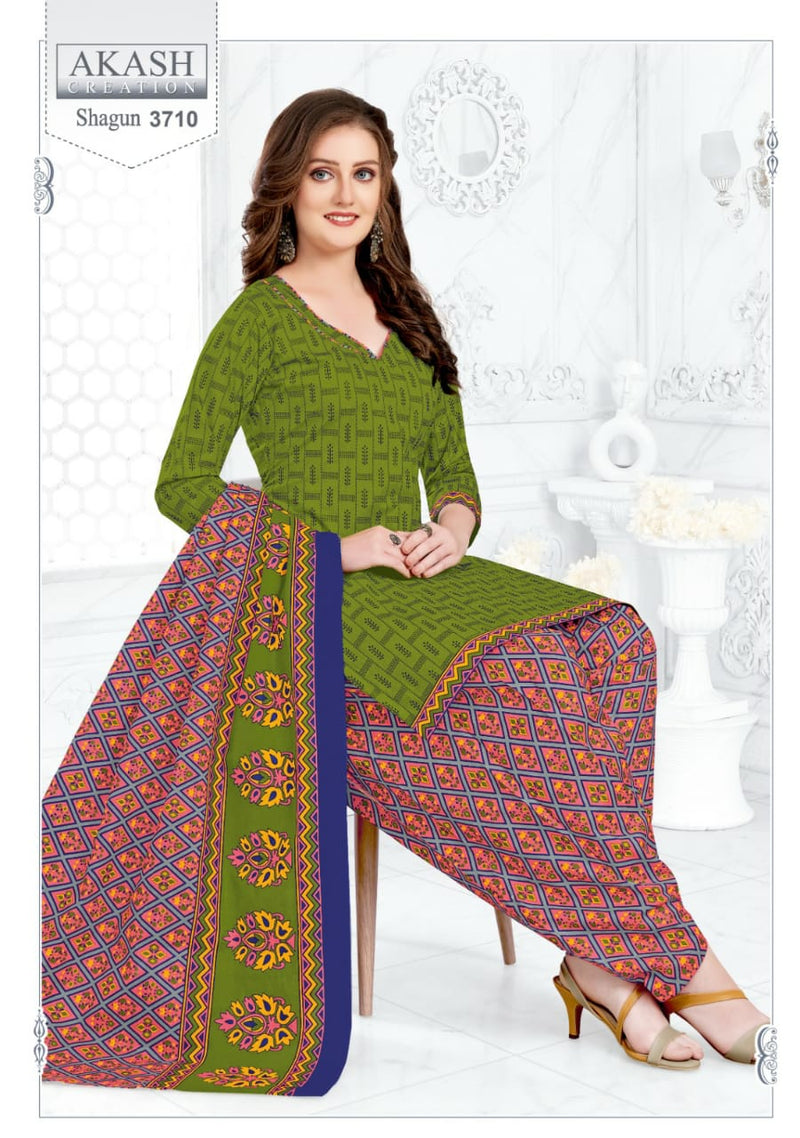 Akash Creation Shagun Vol 37 Cotton Regular Wear Salwar Suits