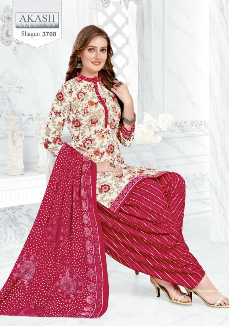 Akash Creation Shagun Vol 37 Cotton Regular Wear Salwar Suits