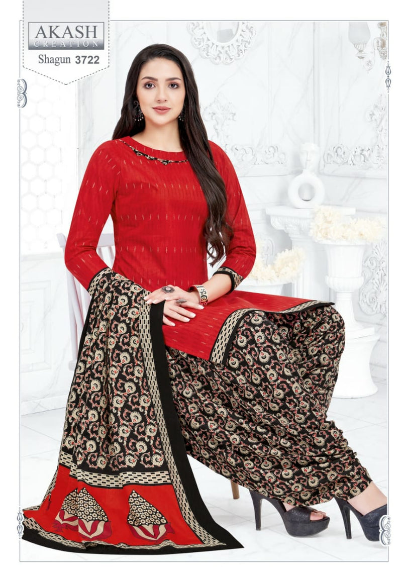 Akash Creation Shagun Vol 37 Cotton Regular Wear Salwar Suits