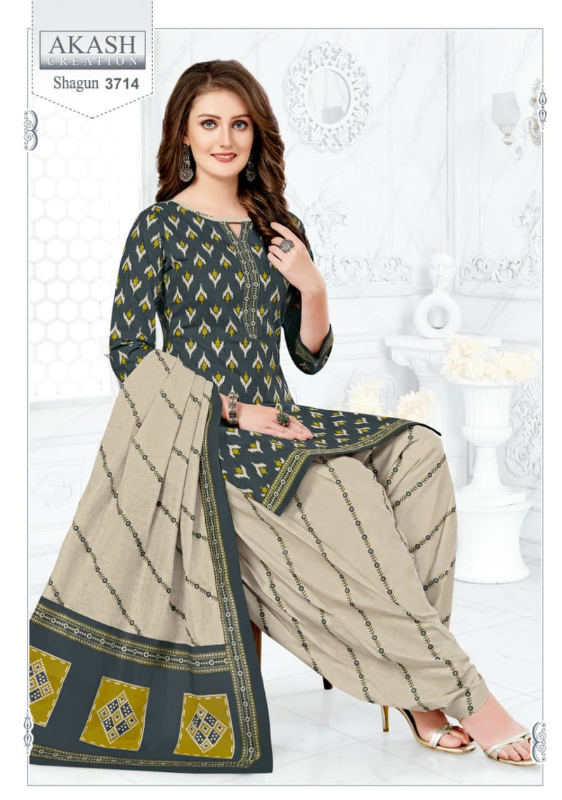 Akash Creation Shagun Vol 37 Cotton Regular Wear Salwar Suits