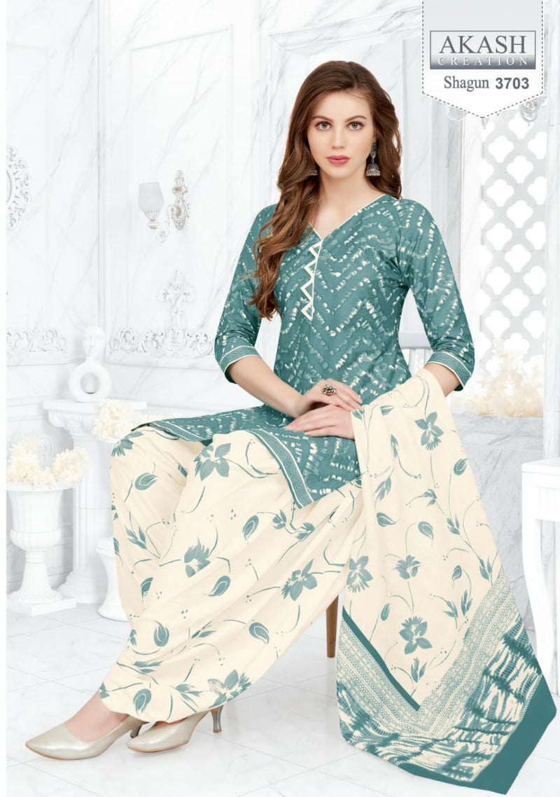 Akash Creation Shagun Vol 37 Cotton Regular Wear Salwar Suits