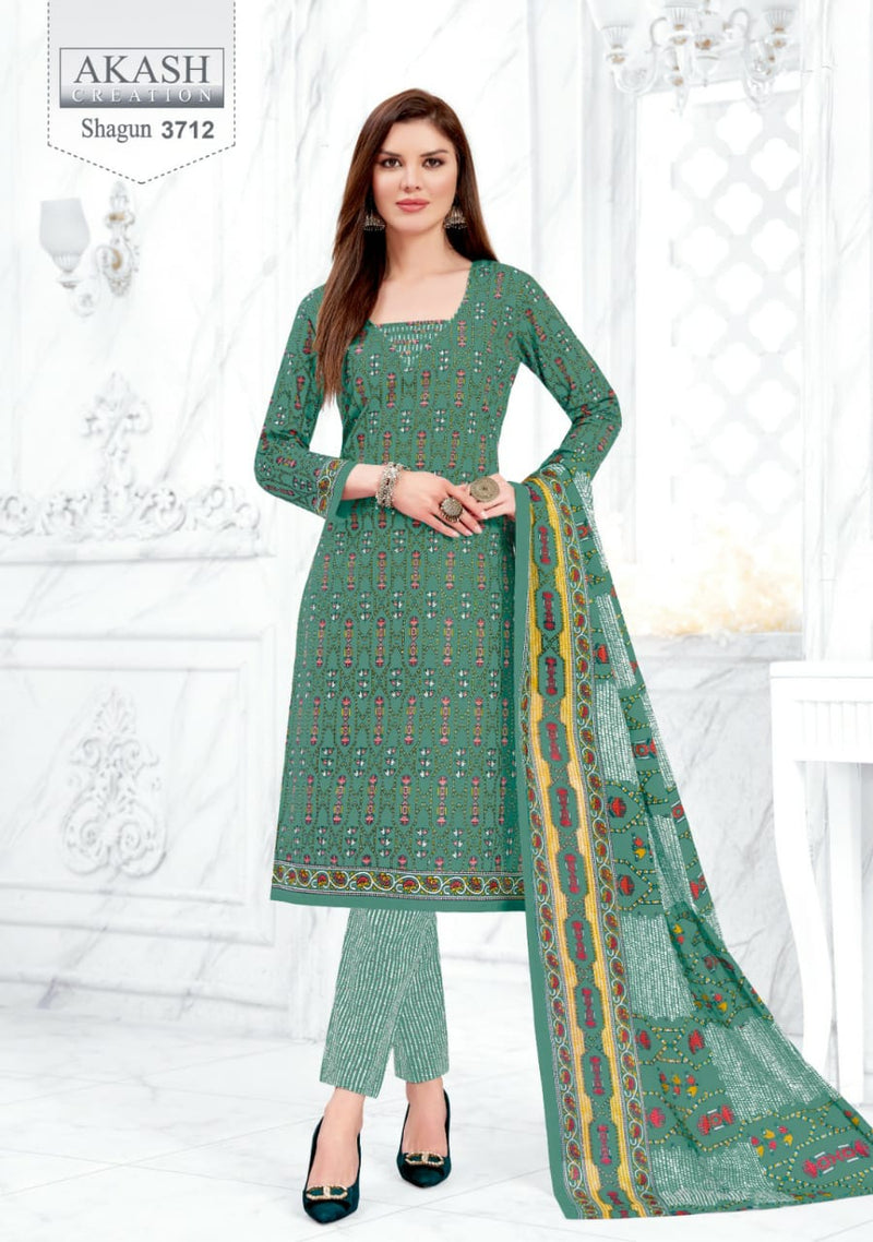 Akash Creation Shagun Vol 37 Cotton Regular Wear Salwar Suits