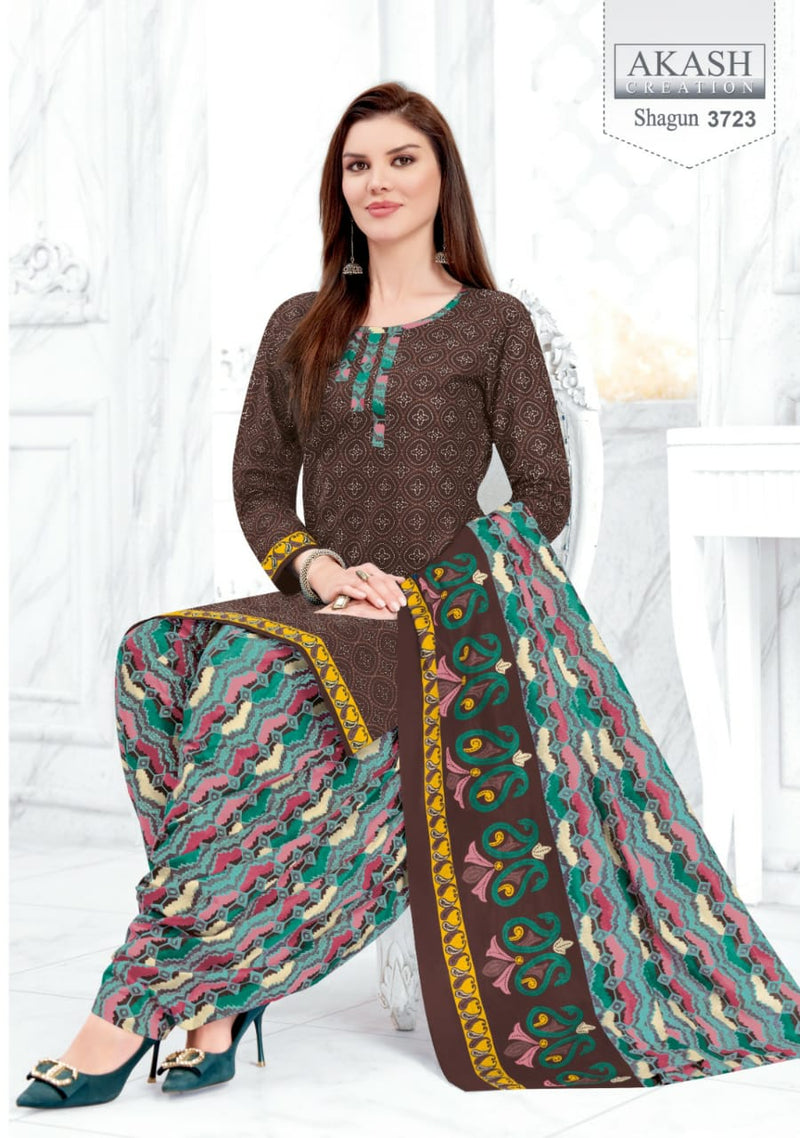 Akash Creation Shagun Vol 37 Cotton Regular Wear Salwar Suits