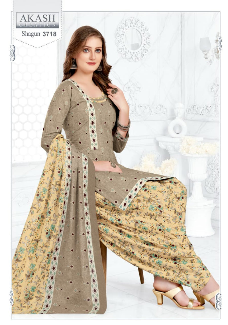 Akash Creation Shagun Vol 37 Cotton Regular Wear Salwar Suits