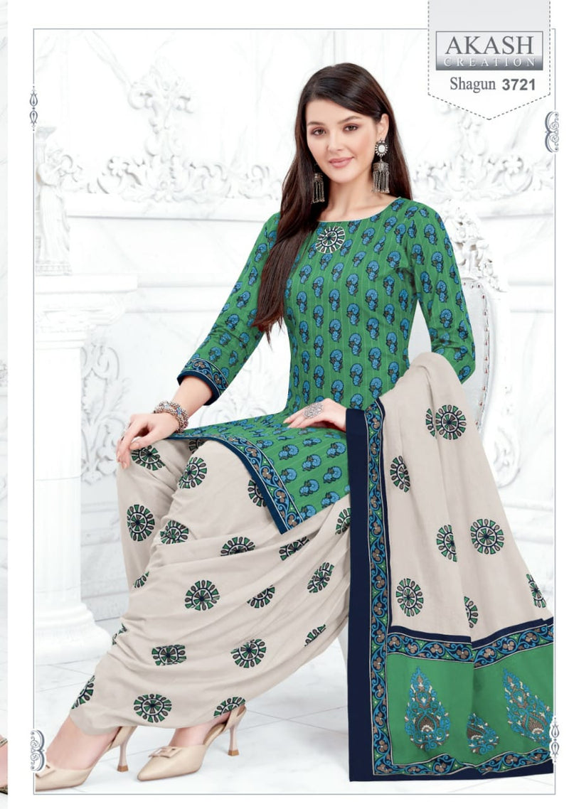 Akash Creation Shagun Vol 37 Cotton Regular Wear Salwar Suits