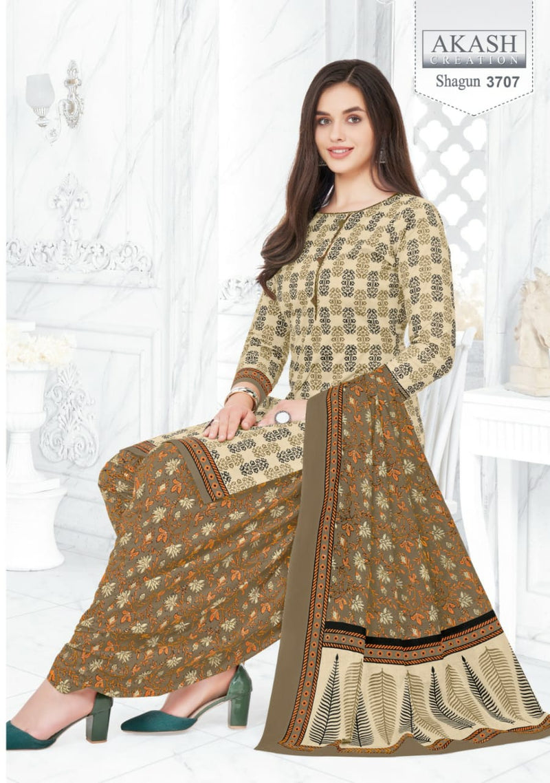 Akash Creation Shagun Vol 37 Cotton Regular Wear Salwar Suits