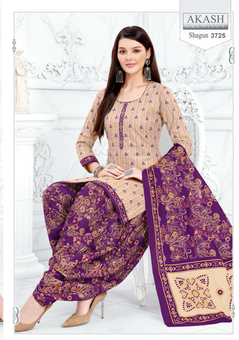 Akash Creation Shagun Vol 37 Cotton Regular Wear Salwar Suits