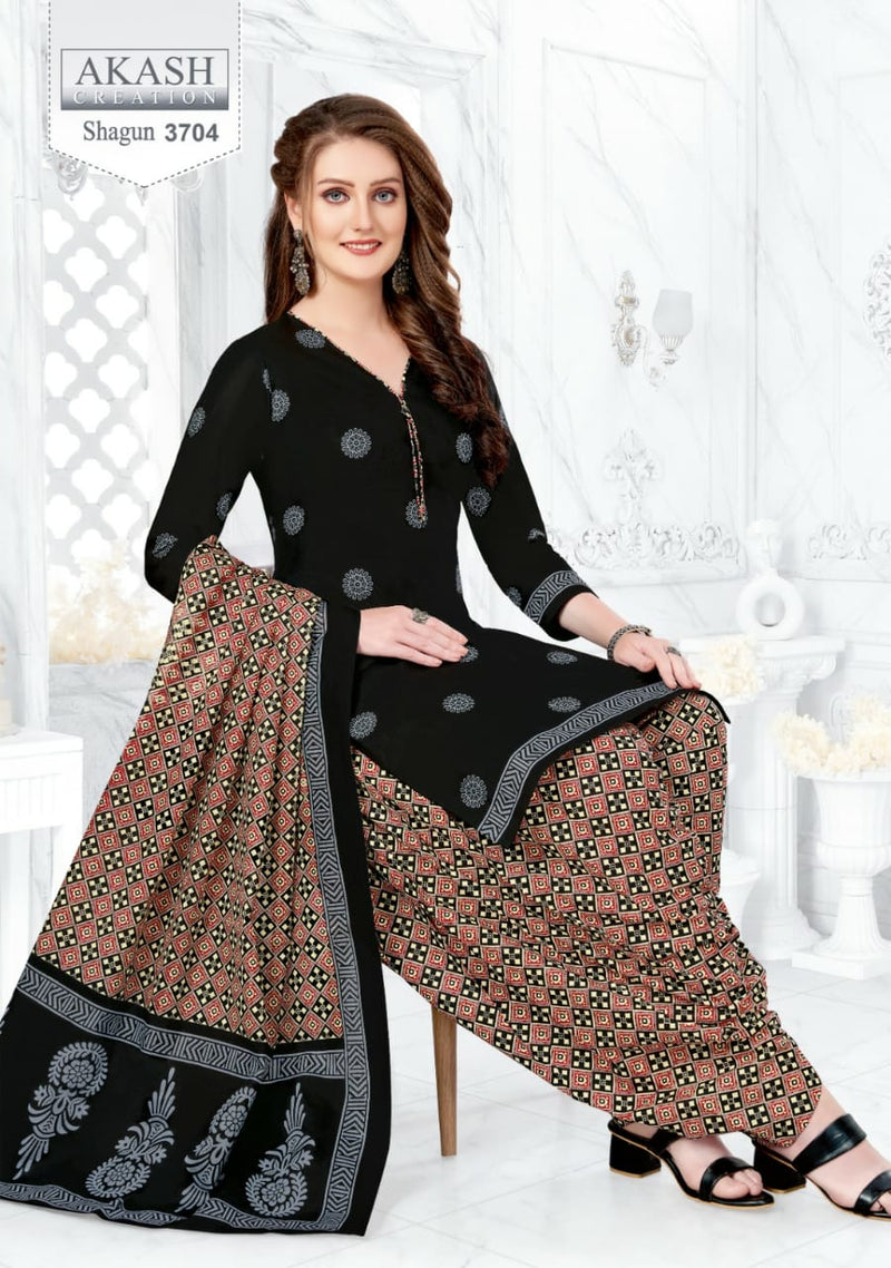 Akash Creation Shagun Vol 37 Cotton Regular Wear Salwar Suits