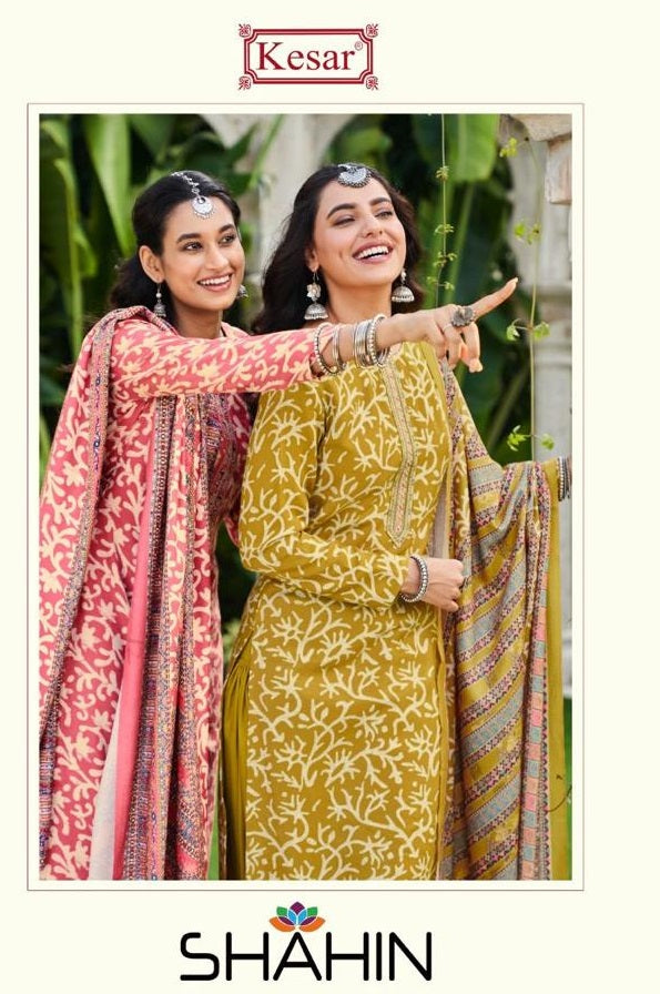 Kesar Shahin Pashmina With Elegant Embroidery Work Printed Suit Collection