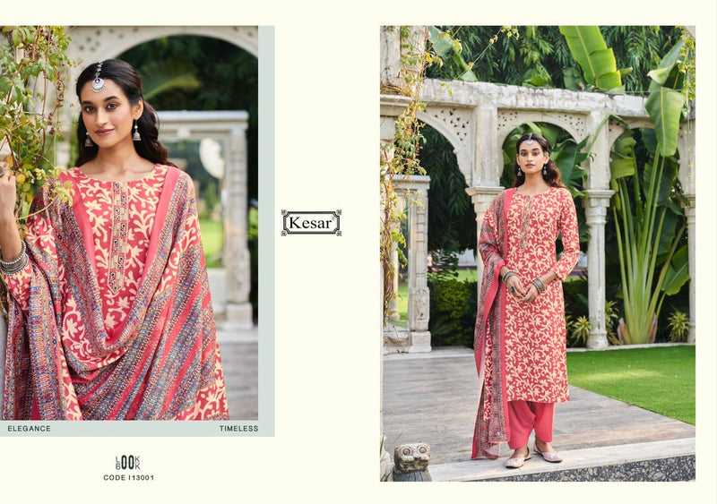 Kesar Shahin Pashmina With Elegant Embroidery Work Printed Suit Collection