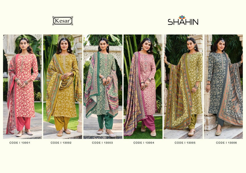 Kesar Shahin Pashmina With Elegant Embroidery Work Printed Suit Collection