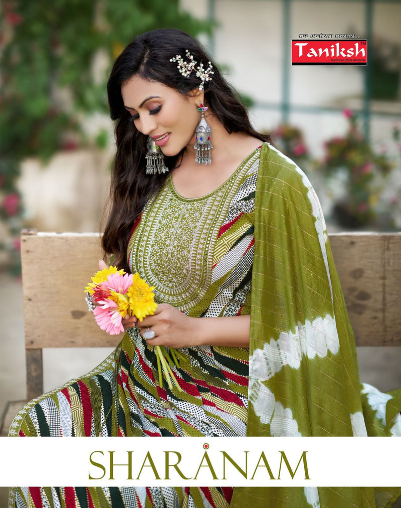 Taniksh Sharnam Vol 1 Rayon With Embroidery Work Fancy Kurtis