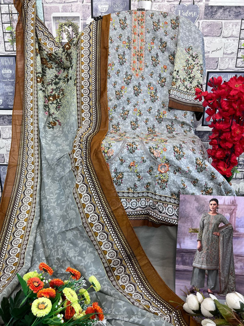 Deepsy Suits Shazar Cotton With Embroidery Fancy Salwar Suit